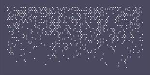 五角星粒子飘散效果画面