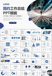 机械制造加工业通用PPT模板