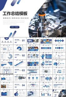 机械制造加工业通用PPT模板
