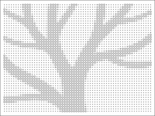 激光矢量圆点树镂空板