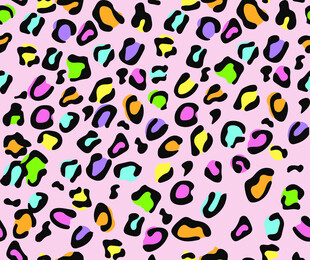 多彩豹纹图案背景