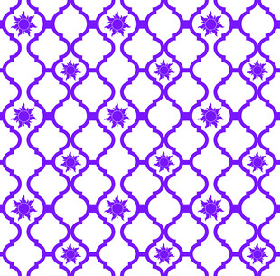 紫色几何花纹无缝图案