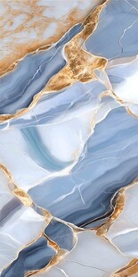 蓝金大理石纹理图案