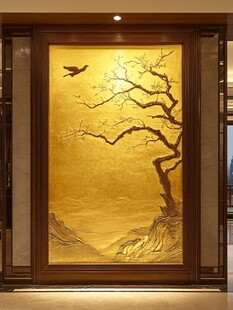 金箔山水背景素材-金箔山水背景图片-金箔山水背景设计模板-昵图网