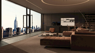 现代豪华客厅室内景观