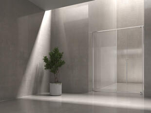 简约室内空间的绿植角落