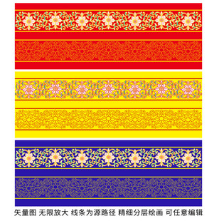 珐琅彩粉彩金边花卉纹