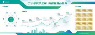 公司成立二十年展示墙