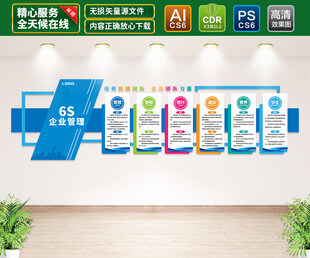 企业6s管理文化墙