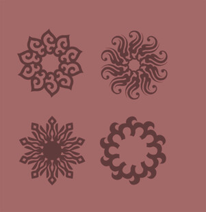 复古花纹图案设计元素