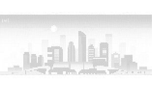 城市天际线剪影