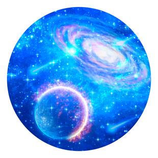 蓝色星空吊顶软膜天花