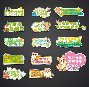 动物手举牌