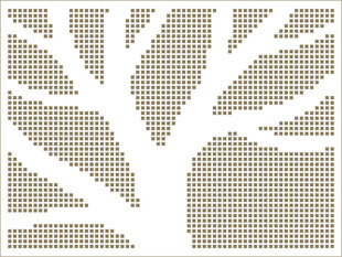 正方形冲孔树铝单板