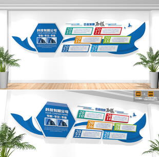 企业发展历程文化墙