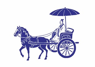 古代马车图案