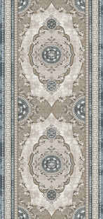 复古条纹花纹地毯图案