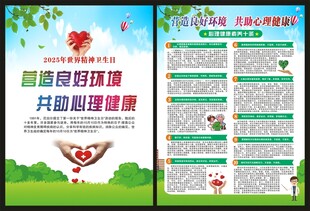 心理健康素养海报