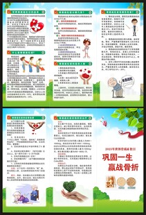 骨质疏松三折页