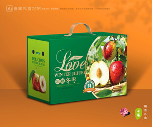 冬枣包装 鲜枣礼盒