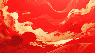 红金流动纹理艺术背景