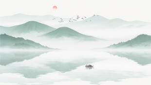 意境水墨山水