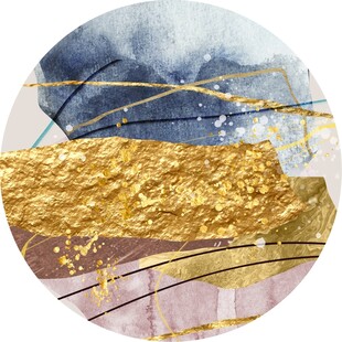 圆形抽象艺术画