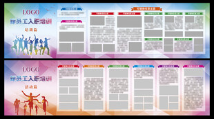 员工入职展板设计