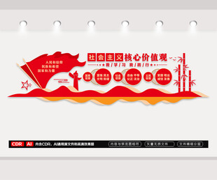 社会主义核心价值观文化墙
