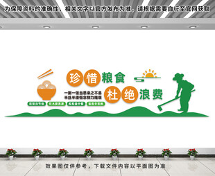 珍惜粮食文化墙