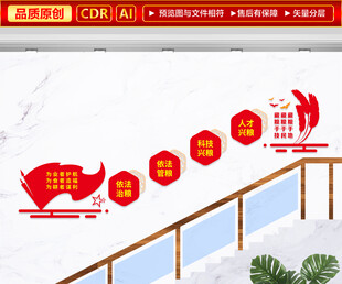 粮食安全战略楼梯文化墙