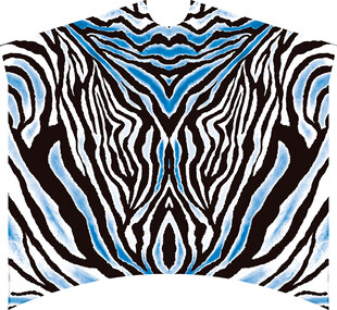蓝黑斑马纹时尚上衣图案
