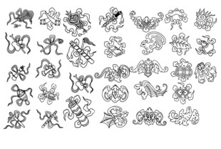 古风神兽图案集合