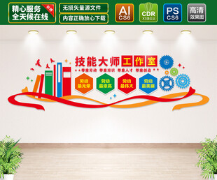 技能大师工作室文化墙