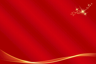 红色渐变背景配金色元素