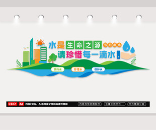 珍惜用水文化墙
