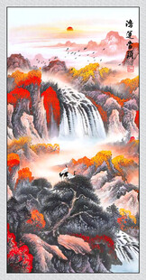 鸿运当头玄关画