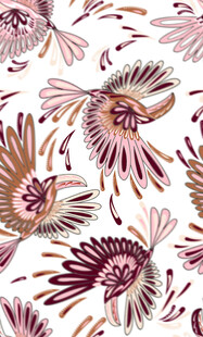 花卉图案背景 精美艺术风