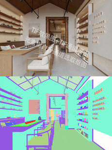  新中式茶室效果图