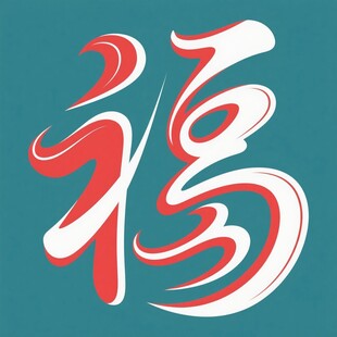 艺术字体福字图案