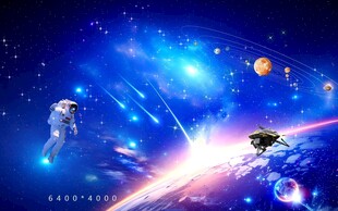 梦幻宇宙太空场景画面
