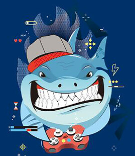 卡通鲨鱼