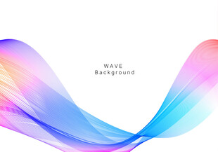 蓝粉渐变梦幻科技线条矢量背景