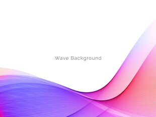 粉紫渐变波浪抽象矢量背景