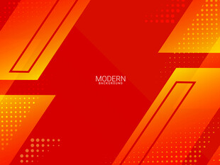 红色几何动感矢量背景