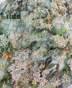 多彩抽象花卉纹理图案