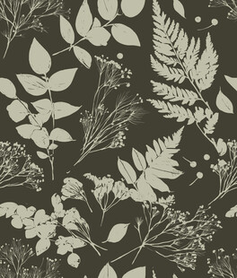 复古植物花纹背景图案