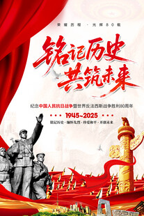 抗日战争胜利80周年海报