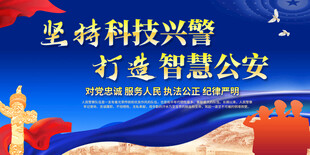 科技兴警展板