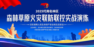 森林火灾消防演练背景